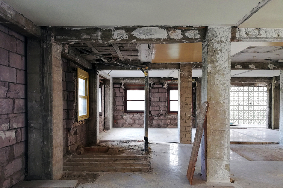 proyecto reforma vivienda orts-trullenque calle alvaro de bazán demolición