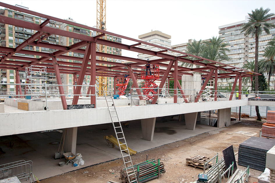 colegio alemán de valencia DSV estructura obra ejecución nuevo aulario orts-trullenque