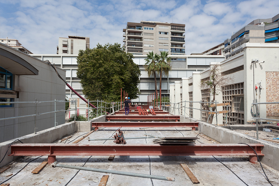 colegio alemán de valencia DSV refuerzos estructura obra ejecución nuevo aulario orts-trullenque