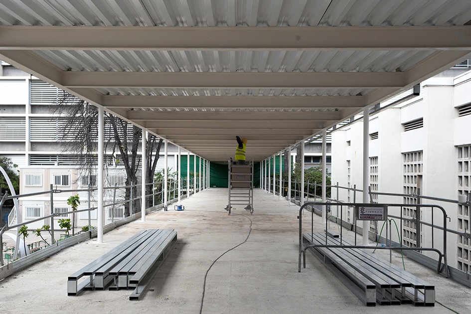 colegio alemán de valencia DSV pasarela obra ejecución nuevo aulario orts-trullenque