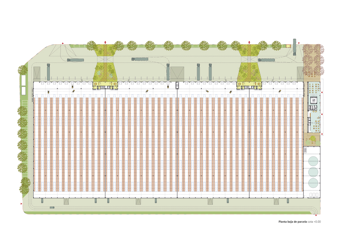 Nave logística oficinas Nederval Ribarroja Orts-Trullenque arquitectos